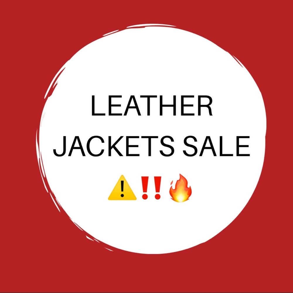 LEATHER JACKET SALE  ⚠️‼️🔥